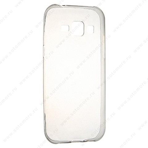 Накладка силиконовая ультра-тонкая для Samsung Galaxy J1 J100 2015 черная (прозрачная)