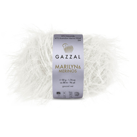 Пряжа Gazzal Marilyn & Merinos 8269 молочный