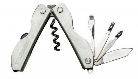 Мультитул Swiss+Tech Vintage Corkscrew Tool 8-in-1, Silver