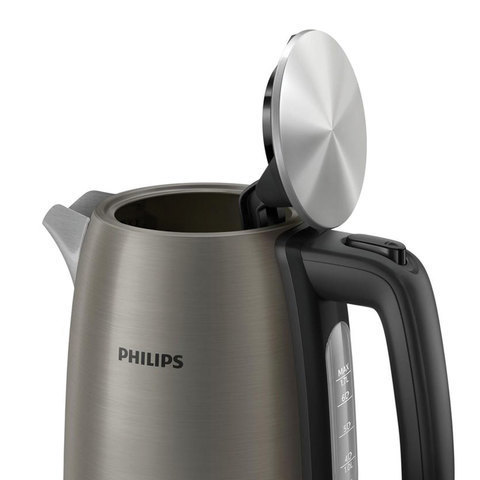 Чайник PHILIPS HD9352/80, 1,7 л, 2200 Вт, закрытый нагревательный элемент, нержавеющая сталь, титановый