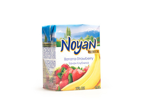Клубнично-банановый нектар Noyan, 200мл