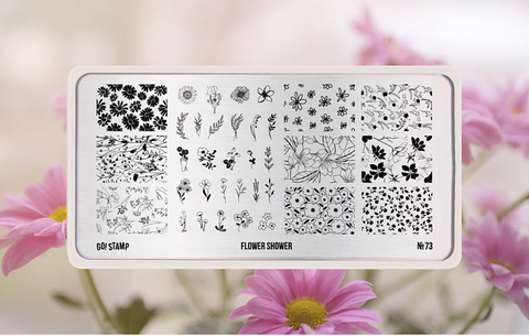 Пластина для стемпинга Go! Stamp 73 Flower Shower