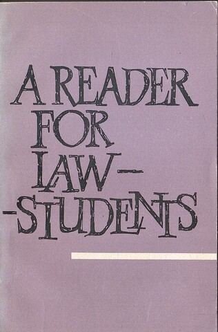 A Reader for Law Students