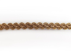 Тесьма металлизированная "Волна" 0,8см золото