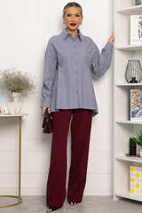 Рубашка Свободное падение (серая) Б14193-5М LT Collection