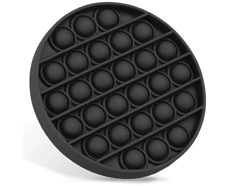 Тактильная Игрушка Антистресс - Pop IT - Круг/Квадрат Черный