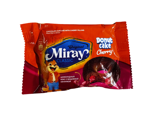 Кекс с Вишневой начинкой Donut Cake Miray 25гр