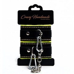 Наручники скругленные с мягкой желтой подкладкой