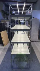 Многоярусный гидропонный стеллаж 4 яруса B2125хД2100хШ600мм до 400 растений