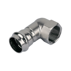 Пресс-угольник из нержавеющей стали с внутренней резьбой 22*1/2 TIM ZTI.552.002204