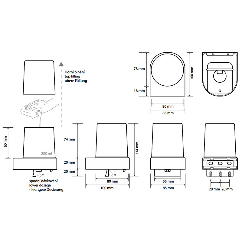 дозатор жидкого мыла NERO