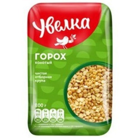 Горох Увелка колотый 800г, шт