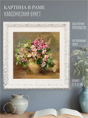 Картина на стену интерьерная на холсте 27*27 см