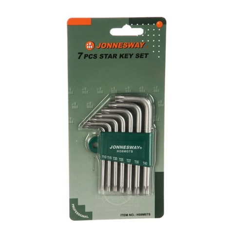 Jonnesway H08M07S Набор ключей торцевых TORX® Т10-40, 7 предметов