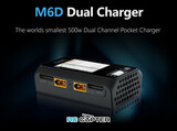 Зарядное устройство ToolkitRC M6D, 500 Вт (только DC), 1-6S, два канала