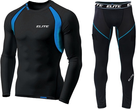 Белье ELITE NEW раздельное (верх + низ с 2-мя липучками) JR XS (120-128) синее