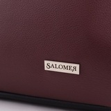 Сумка Саломея 198 наппа бордо + черный