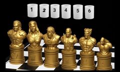 Силиконовые молды Шахматы Воины набор 6 шт