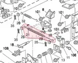 Пружина натяжения главная Ricoh Aficio 3025/3030