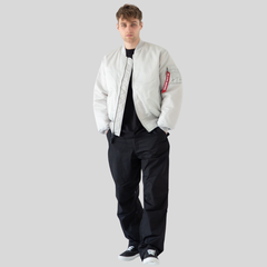Бомбер Alpha Industries MA-1 Light Grey (Светло-серый)