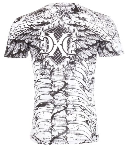 Xtreme Couture | Футболка мужская ANATOMY White X792WH от Affliction спина