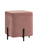 Пуф Грейс квадрат с ящиком велюр пыльно-розовый