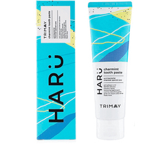 Зубная паста с фукоиданом и древесным углем TRIMAY Haru Charmint Tooth Paste 120 гр