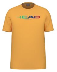 Детская теннисная футболка Head Junior Off Court Rainbow T-Shirt - banana
