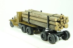ZIS-6 Timber trailer biaxial with forest LOMO-AVM 1:43