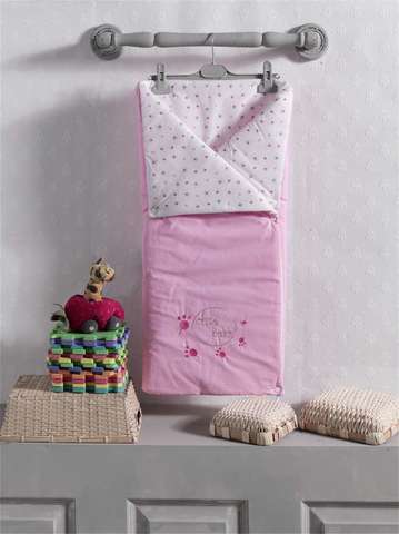 Трансформер одеяло/конверт, "CUTE BEAR" 100% хлопок/наполнение  100% полиэстер (pink)