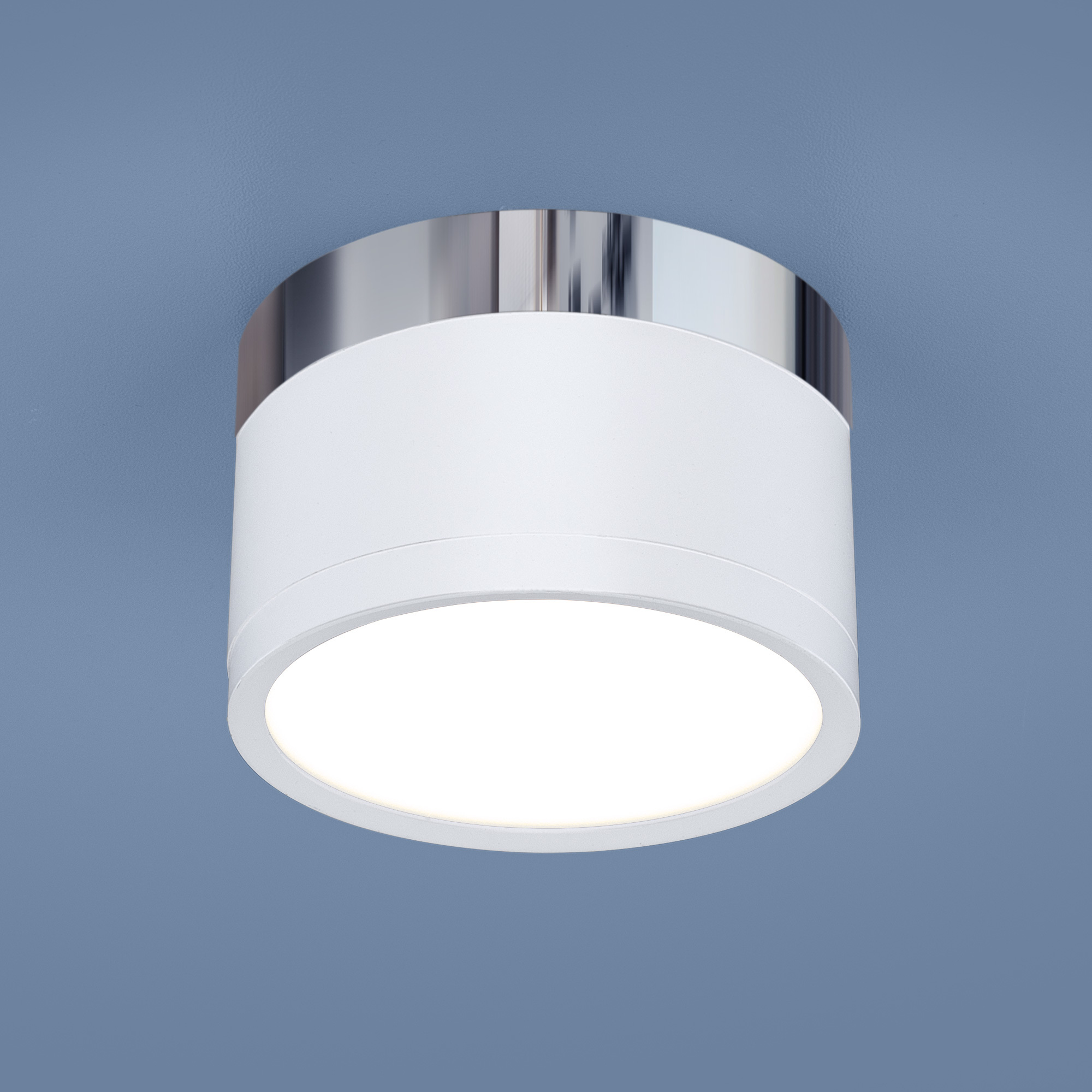 Накладной потолочный светодиодный светильник Elektrostandard DLR029 10W белый матовый/хром