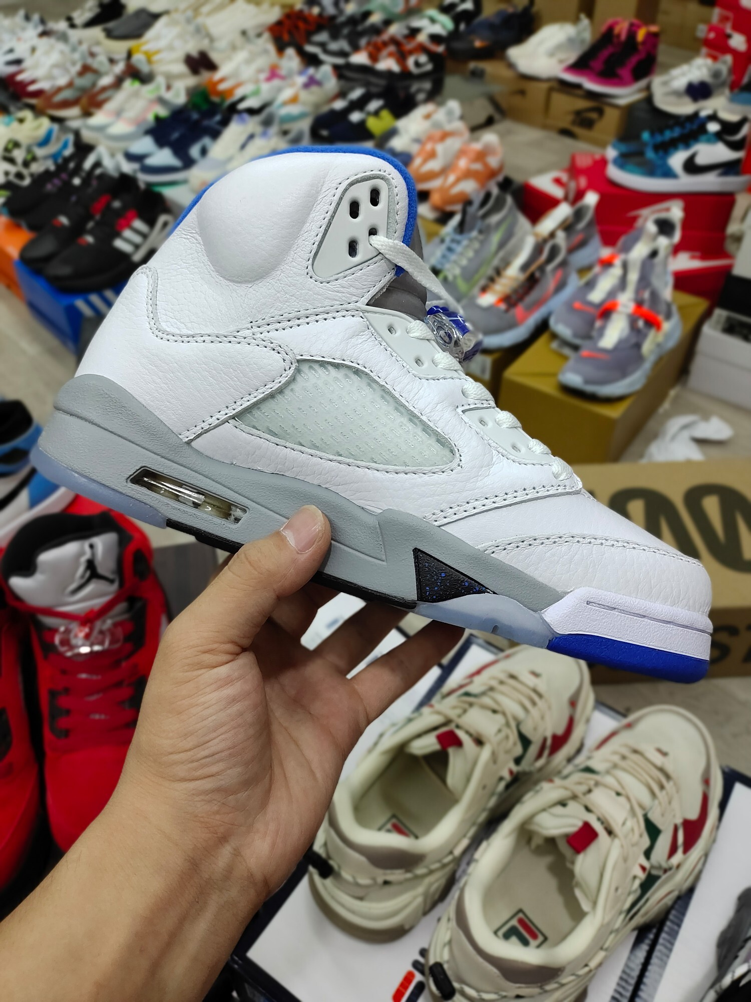 air jordan 5 retro white