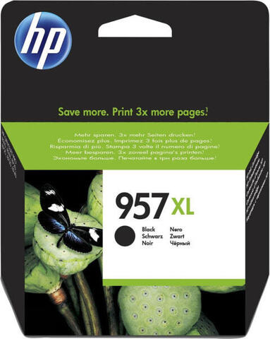 HP 957XL Подлинный Экстра (супер) высокая емкость Черный L0R40AE#301