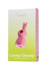 Розовый вакуум-волновой стимулятор клитора Lovey-Dovey - 
