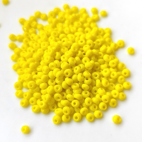 Бисер японский Magatama 3мм 0042 лимонный