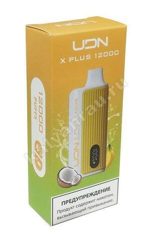 UDN X Plus Банан с Кокосом 12000 затяжек