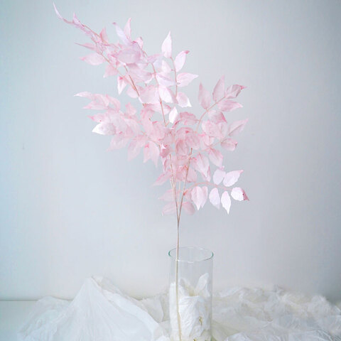 Искусственное растение, Листья Кампсиса, Розовый, 100 см, 1 шт.