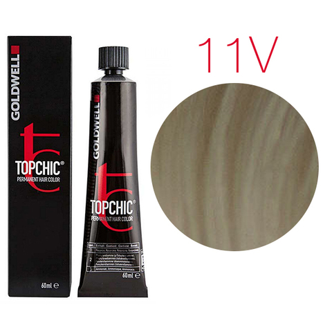 Goldwell Topchic  11V (фиолетовый светлый блондин) - Стойкая крем краска