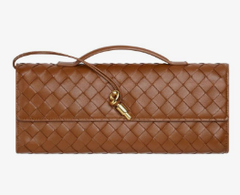 Клатч Bottega Veneta Andiamo коричневый