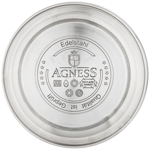 Чайник Agness со свистком 3 л - Золотистый - купить 1
