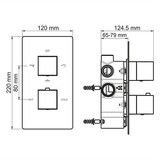 Alme 1544 Thermo Термостатический смеситель для ванны и душа