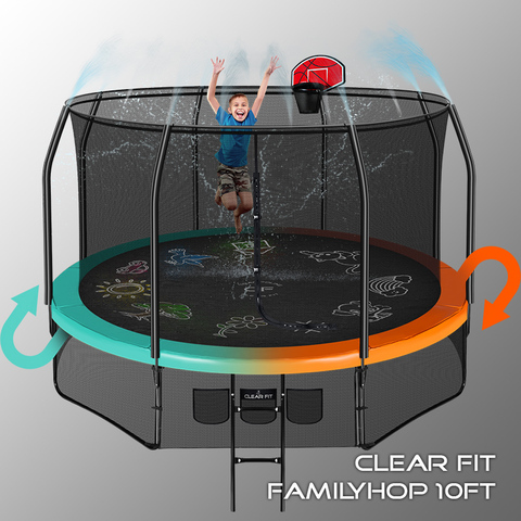 Каркасный батут Clear Fit FamilyHop 10Ft