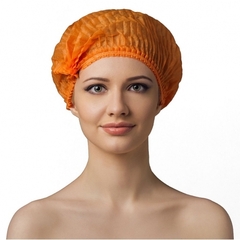Одноразовая шапочка «Шарлотка» (оранжевая), 50 шт.