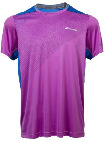 Теннисная футболка для мальчиков Babolat Performance Crew Neck Tee Boy - radiant orchid