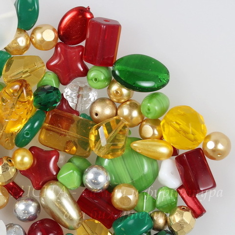 Бусины Preciosa микс "Christmas-2"