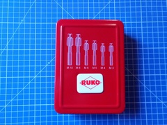 Набор цековок М3-M10 DIN373 (проходные) HSS 6шт Ruko 102450 (В)