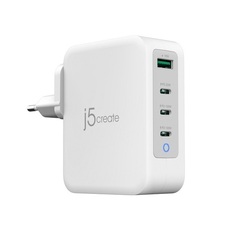 Зарядное устройство j5create 130W PD USB-C 4-Port Charger: 3x USB-C, 1x USB-A QuickCharge