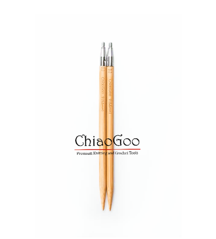 Спицы ChiaoGoo съемные бамбуковые  10 см 6мм