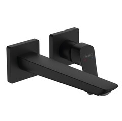 Hansgrohe Logis 71256670 Настенный смеситель для раковины (чёрный матовый) фото
