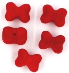 Бусины бархатные, р. 15х10х8 мм